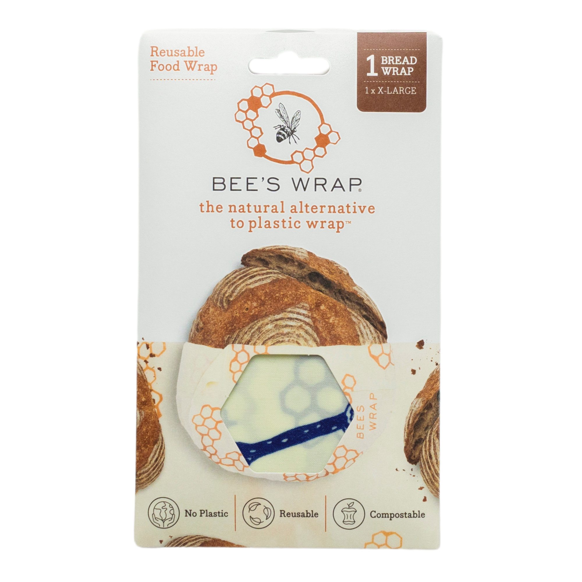 Bee&#39;s Wrap® Bread Wrap - Bees &amp; Bears (17&quot;x 23&quot;)