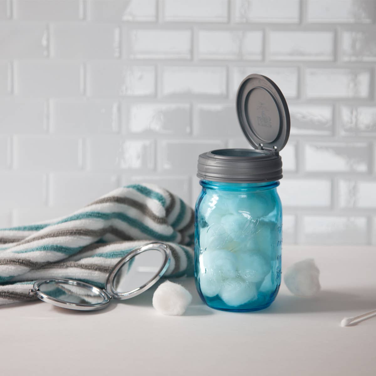 reCAP® Reusable FLIP Cap for Regular Mouth Mason Jars