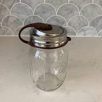 PopTop Sealable Stainless Steel Drinking Lid for Mason Jars (Regular Mouth)