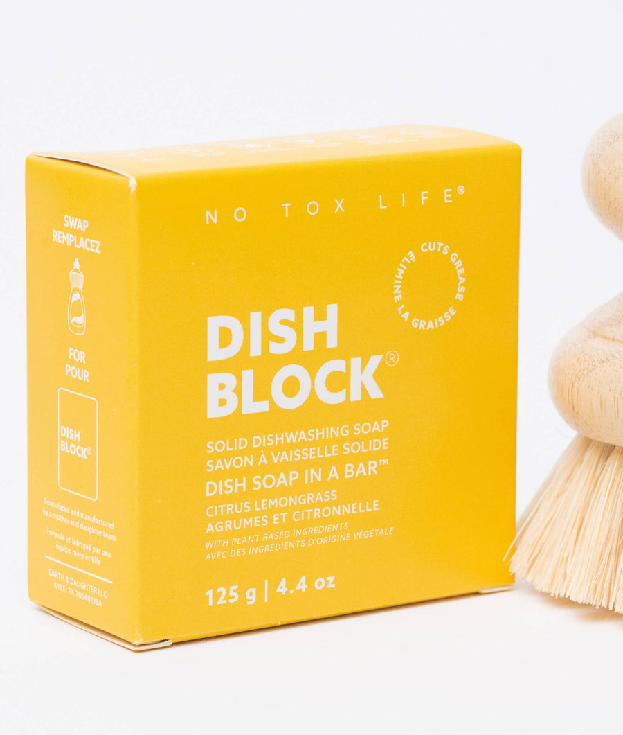 DISH BLOCK® Solid Dish Soap Bar - Citrus Lemongrass