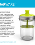 Jarware Fermentation Lid Insert for Mason Jars | Buy Now