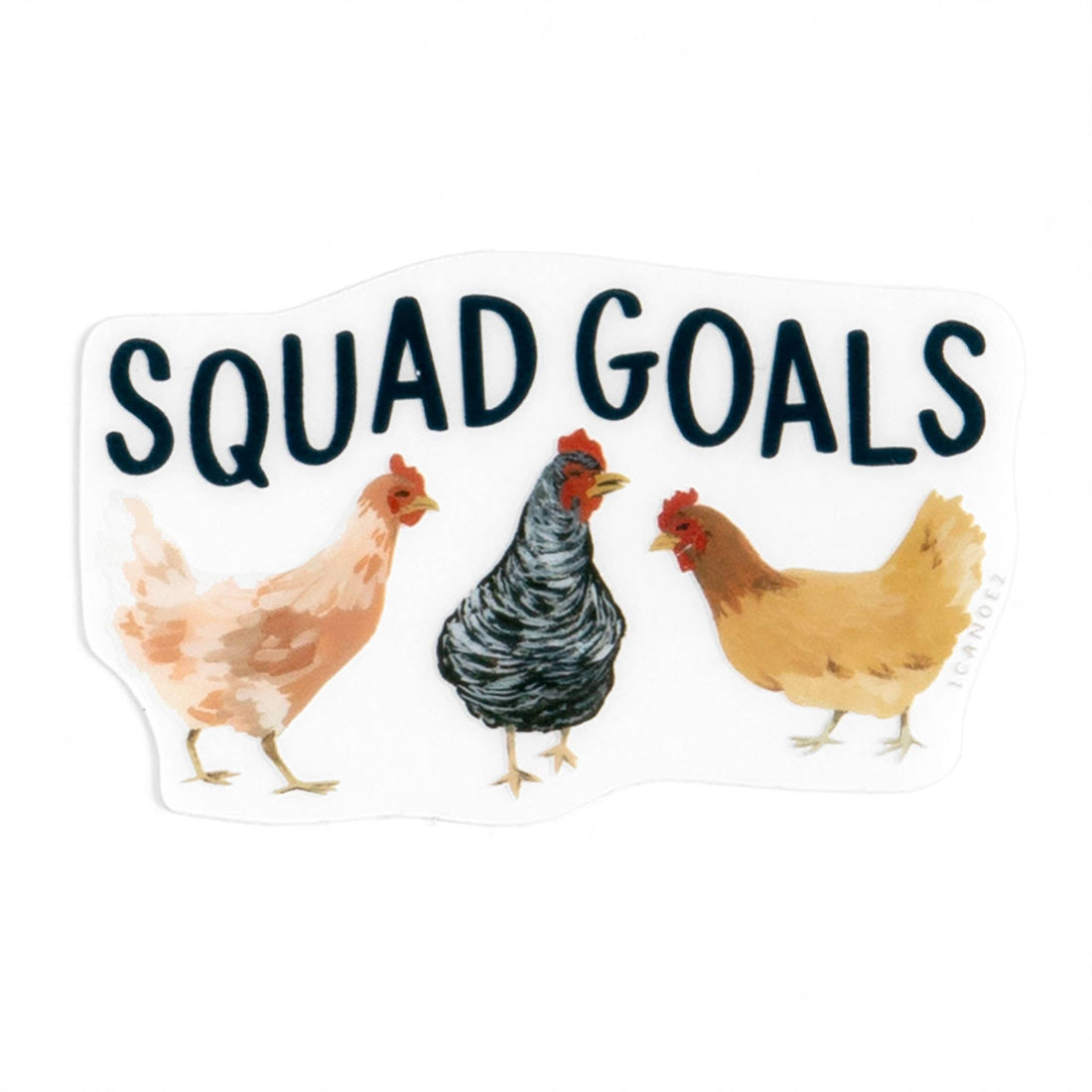 Squad Goals Clear Decal Sticker