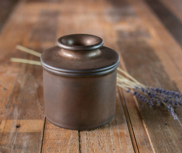 The Original Butter Bell® Crock - Reactive Glaze Bronze Matte