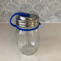 PopTop Sealable Stainless Steel Drinking Lid for Mason Jars (Regular Mouth)