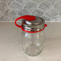 PopTop Sealable Stainless Steel Drinking Lid for Mason Jars (Regular Mouth)