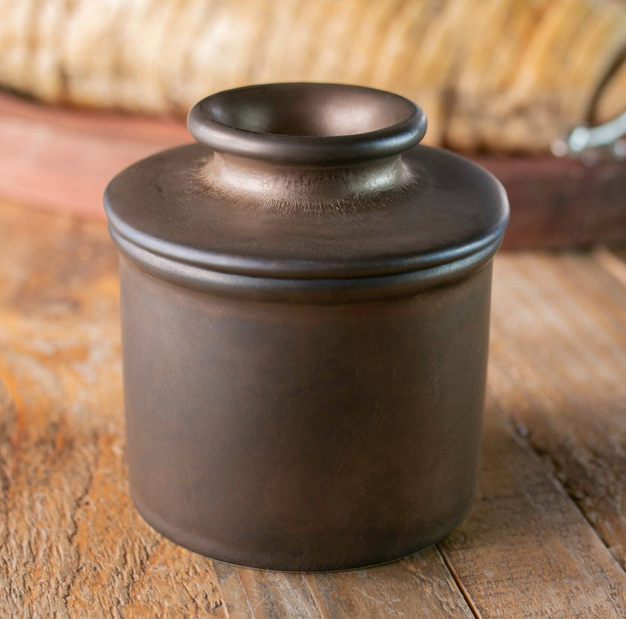 The Original Butter Bell® Crock - Reactive Glaze Bronze Matte