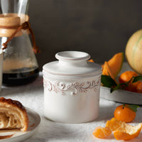 The Original Butter Bell® Crock - Antique White Linen