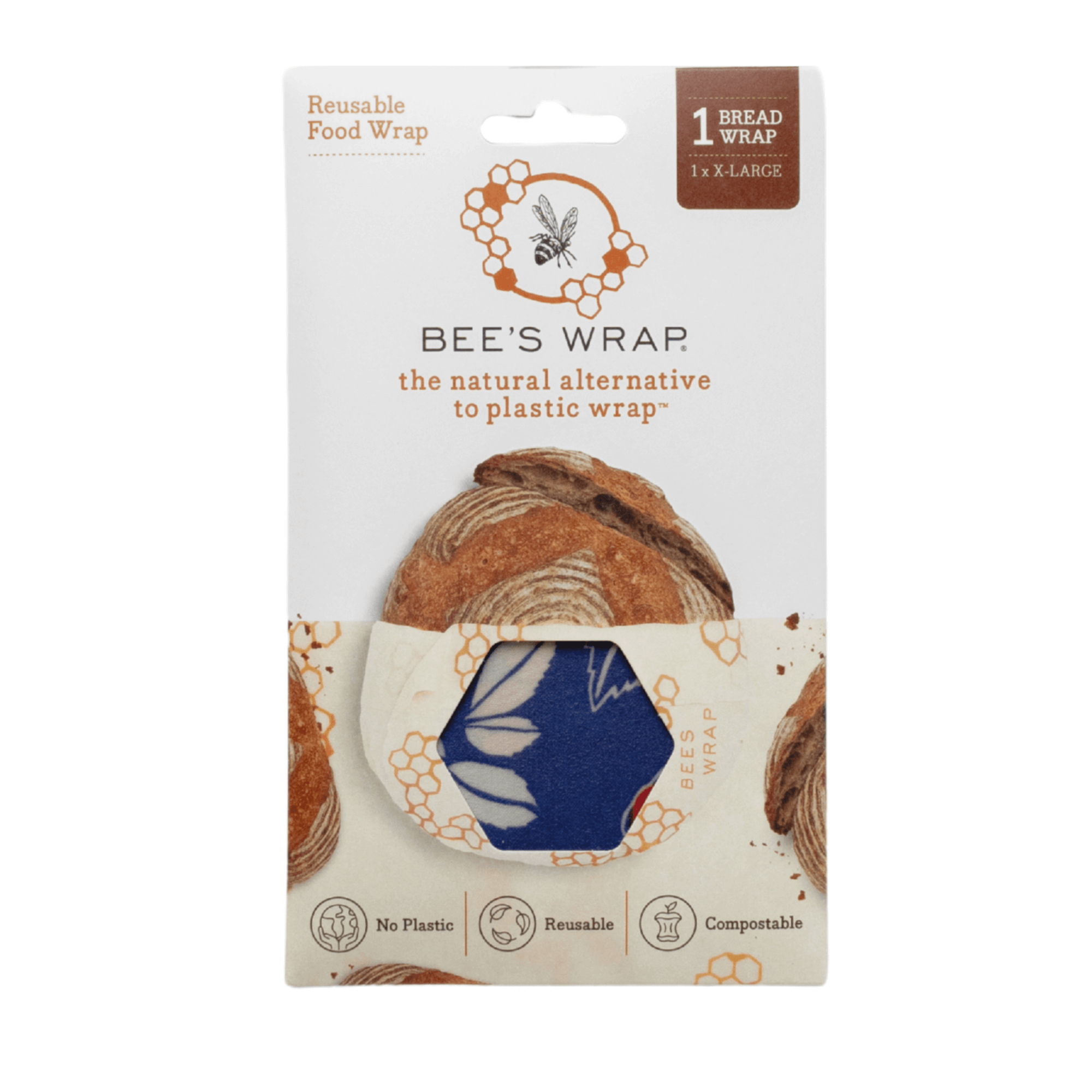 Bee&#39;s Wrap® Bread Wrap - Botanical (17&quot;x 23&quot;) | Buy Now | Bee&#39;s Wrap