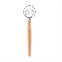 Wooden Handle Dough Whisk