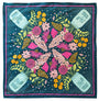 Dark Teal Blue, Hot Pink, Pink, and Orange Mason Jar Bandana