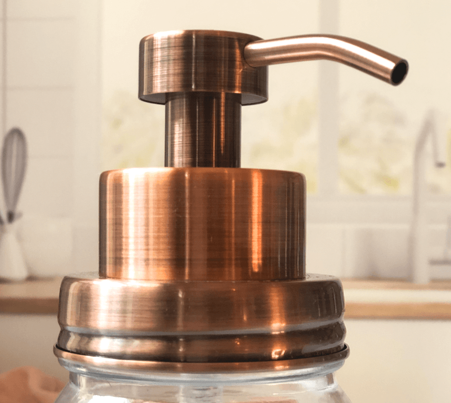 Foaming Soap Pump Dispenser Kit for Regular Mouth Mason Jars (Jar Not Included)
