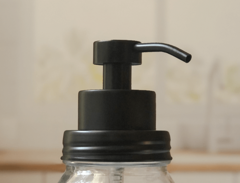 Foaming Soap Pump Dispenser Kit for Regular Mouth Mason Jars (Jar Not Included)