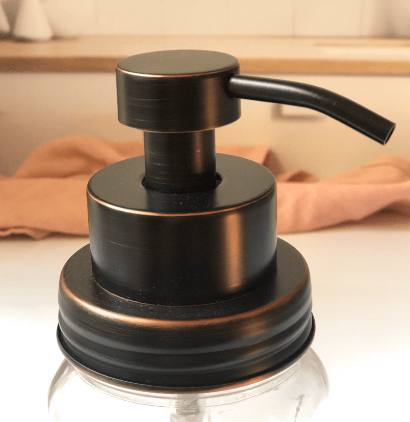 Foaming Soap Pump Dispenser Kit for Regular Mouth Mason Jars (Jar Not Included)