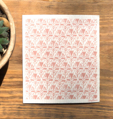 Reusable Swedish Dishcloth Single - Distressed Tile Design