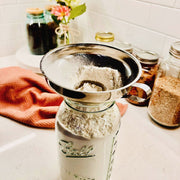 Mason jar funnel adapter for mess free filling