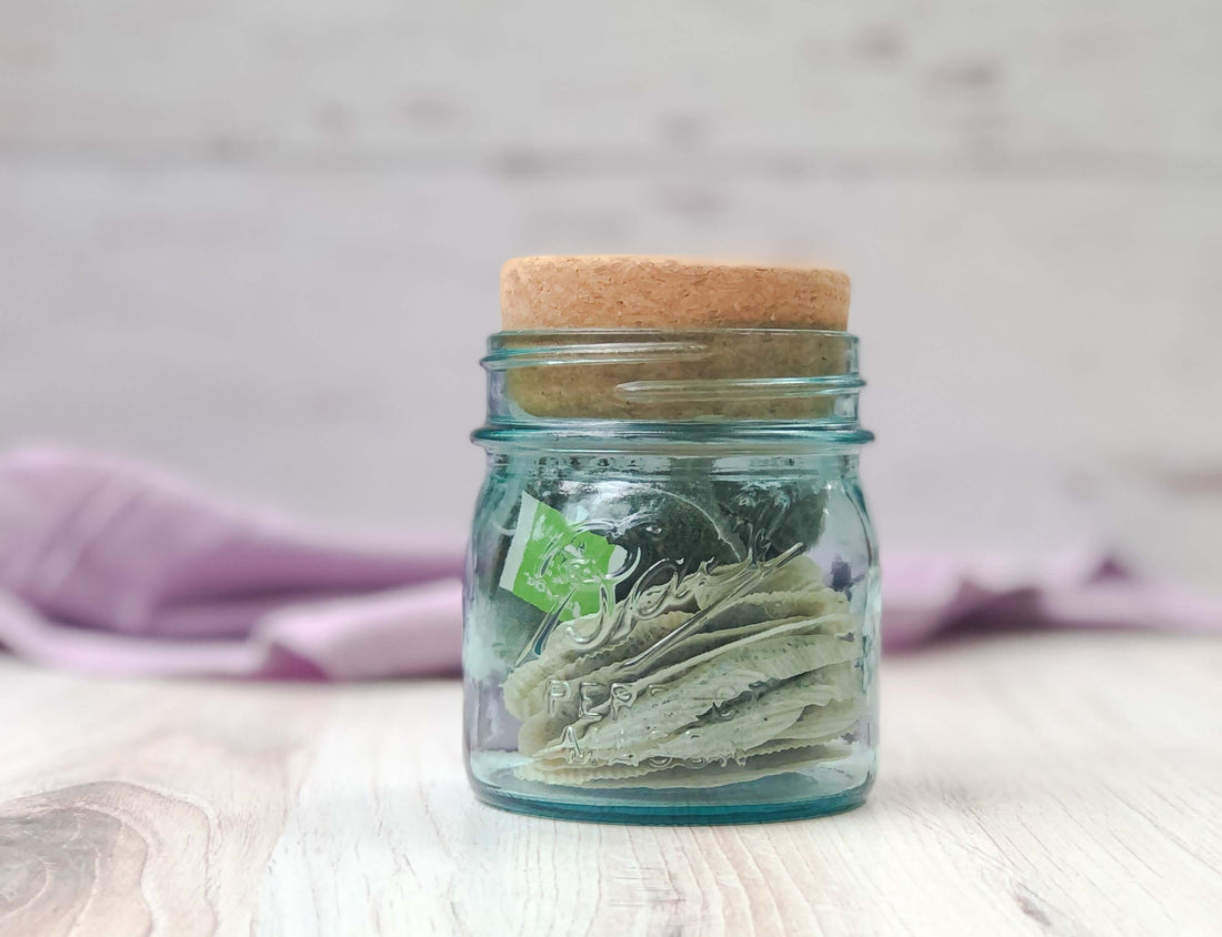 mason jar cork stopper tea jar