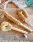 Multipurpose Coconut Husk & Wood Cleaning Brush Set (Set of 3)