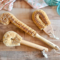 Multipurpose Coconut Husk & Wood Cleaning Brush Set (Set of 3)