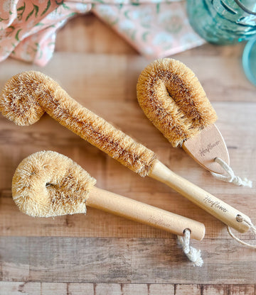 Multipurpose Coconut Husk & Wood Cleaning Brush Set (Set of 3)