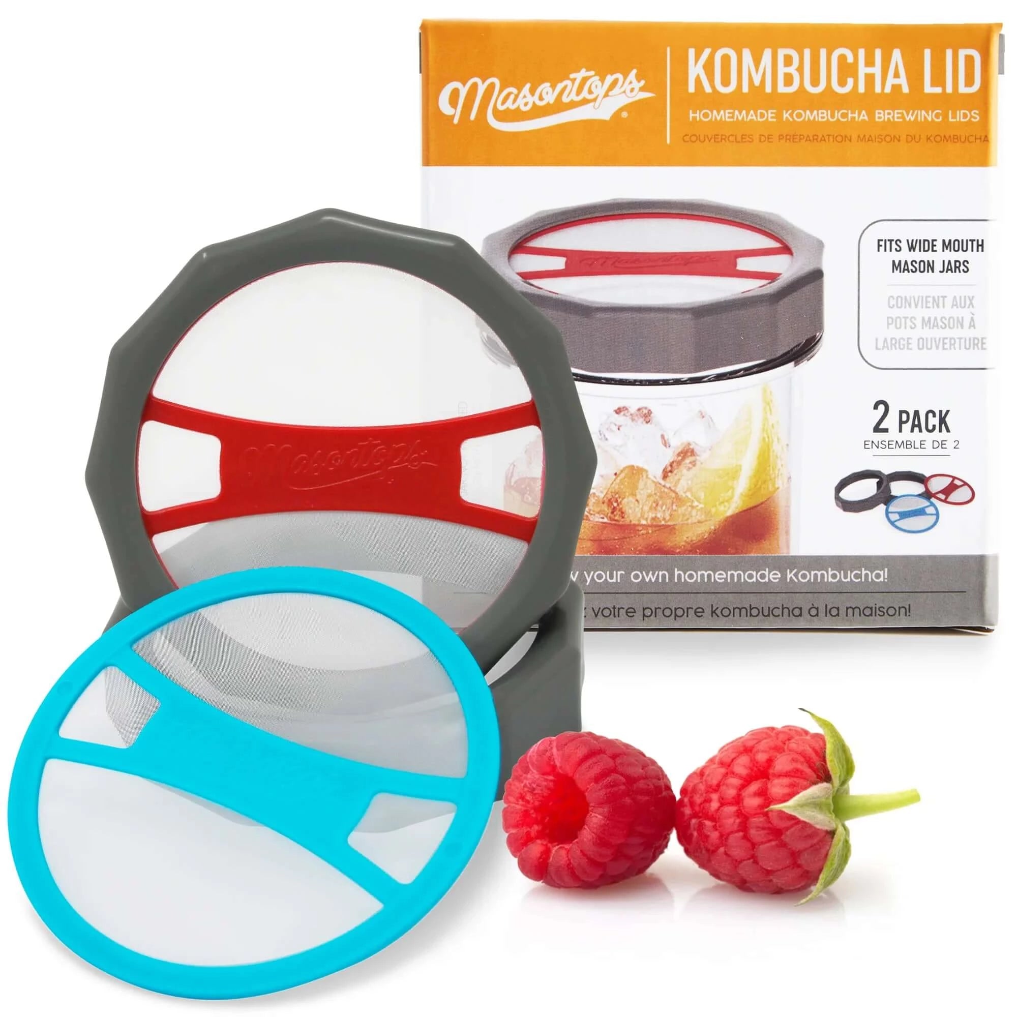 Kombucha Brewing Lid for Wide Mouth Mason Jars