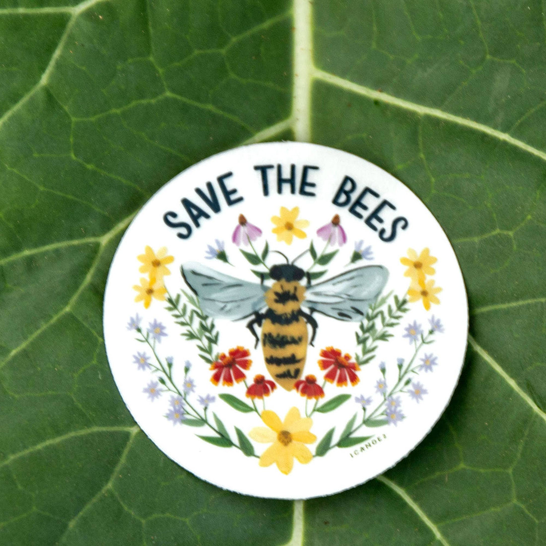 Save The Bees Clear Decal Sticker