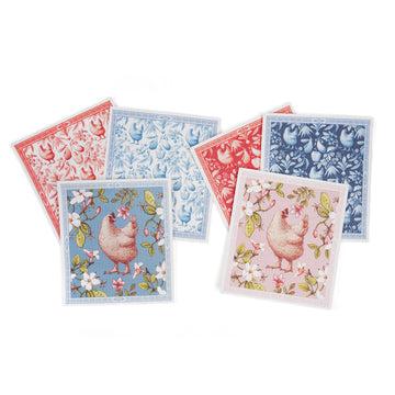 Reusable Swedish Dishcloths - Darling Chicken Print (Set of 6)