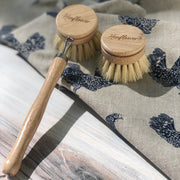 Long Handle Bamboo Dish Brush & Replacement Head (Set of 2)