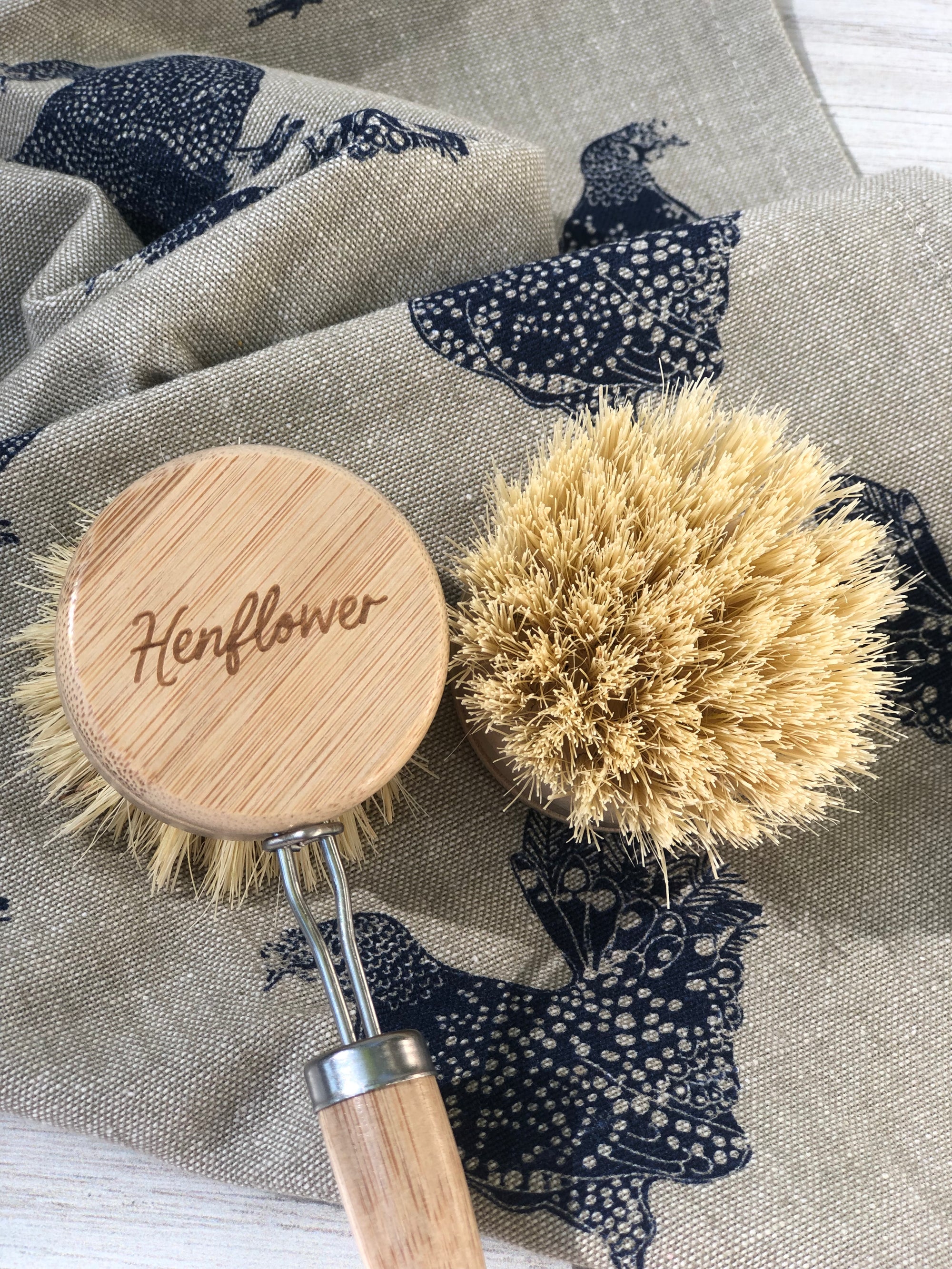 Bamboo Dish Brush & Replacement Head Set | Buy Now