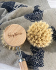 Long Handle Bamboo Dish Brush & Replacement Head (Set of 2)