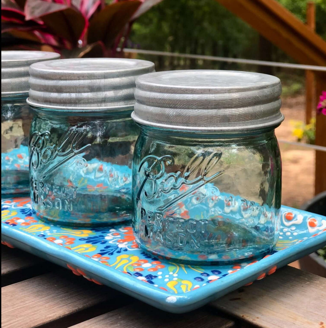 Galvanized Vintage Reproduction Mason Jar Lids Set of 4 (Regular Mouth - Jars Not Included)