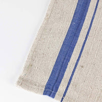 Blue or Green Stripe Beautiful Rustic Cotton Tea Towel Set - Set of Three