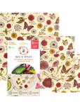 Bee's Wrap®: Assorted 3 Pack - Meadow Magic, Plant Based Wax