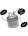 Spice Lid Insert for Mason Jars 2 Pack (Regular Mouth)