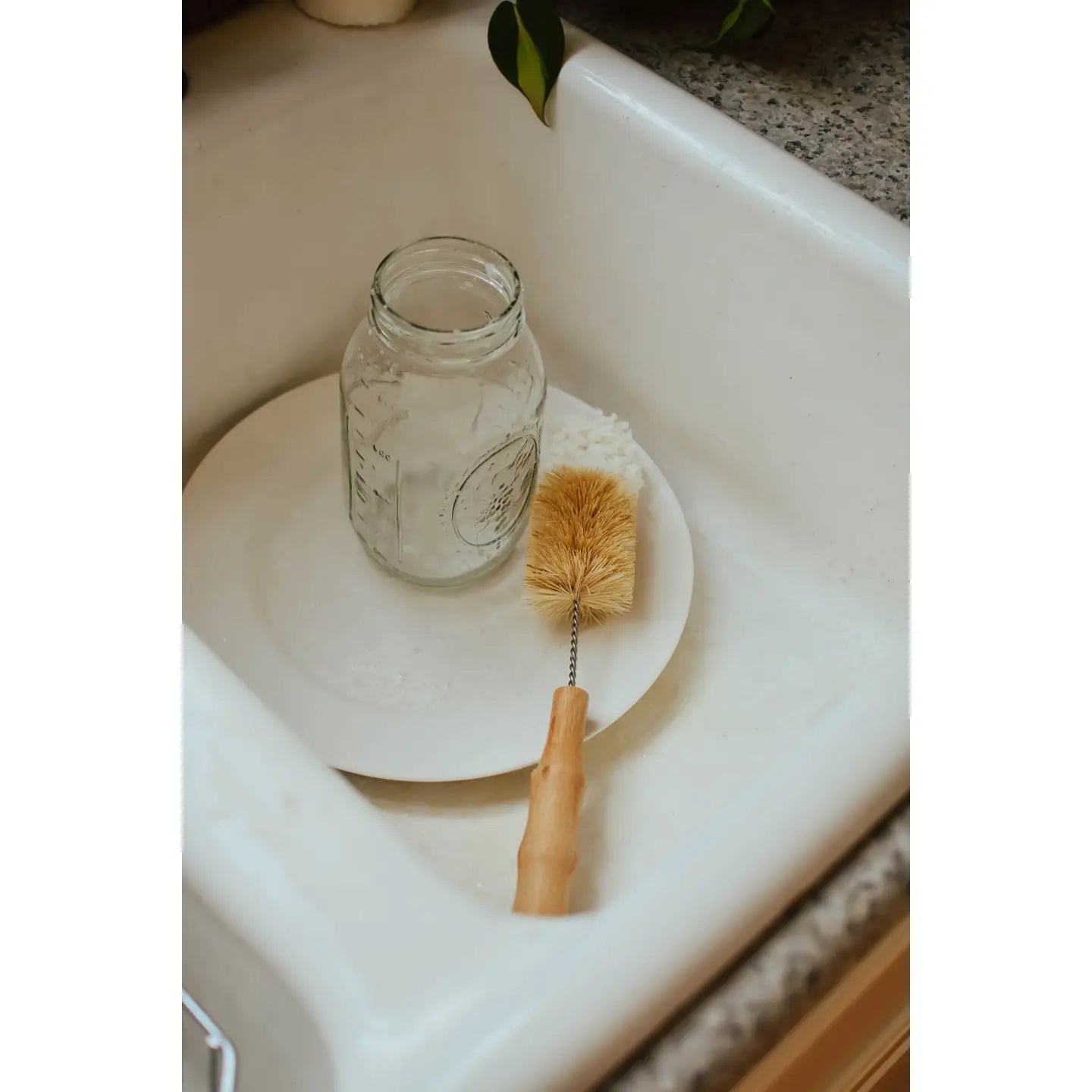 Gentle Soft Bottle Brush with Cotton Tip for Glassware | Zefiro