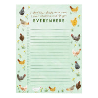 Chicken Meadow Notepad 6" x 8"