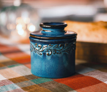 The Original Butter Bell® Crock - Antique Denim Blue