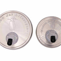 Liquor/Infusion Pour Spout Stainless Steel Lid for Mason Jars (Regular or Wide Mouth)