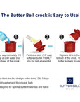 The Original Butter Bell® Crock - Reactive Glaze Bronze Matte