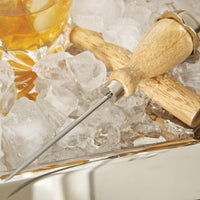 Ice Pick with Wooden Cover