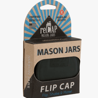 reCAP® Reusable FLIP Cap for Regular Mouth Mason Jars