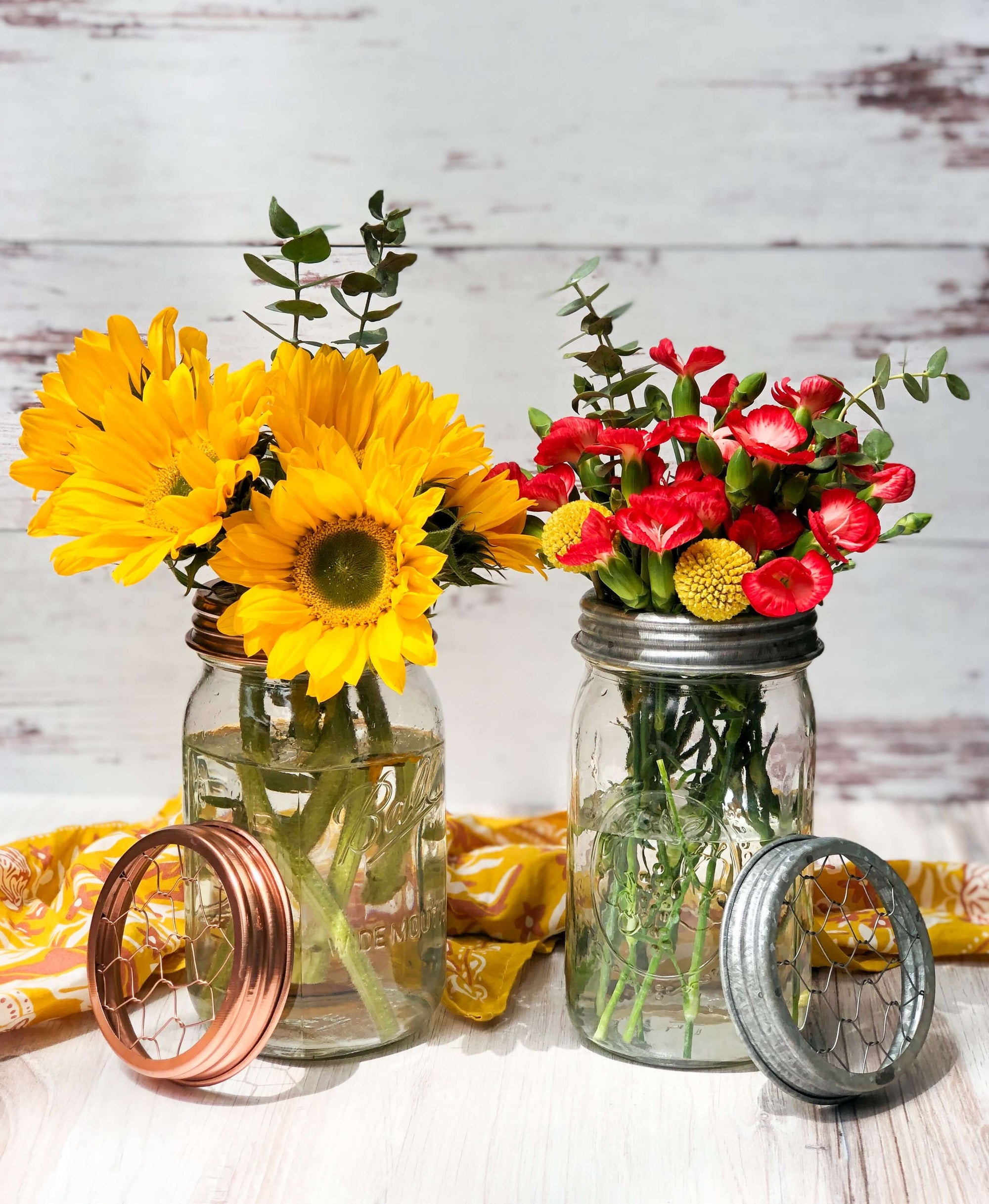 Flower Frog Lid Single for Mason Jars