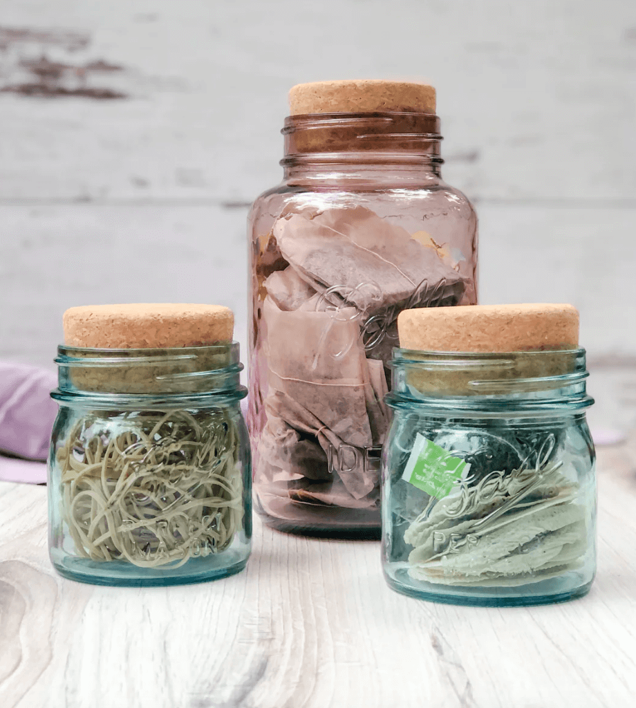 Cork Lid / Stopper for Mason Jars Set of 4 (Jars Not Included)