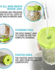 Mason Jar Sprouting Kit With Jar (Wide Mouth)