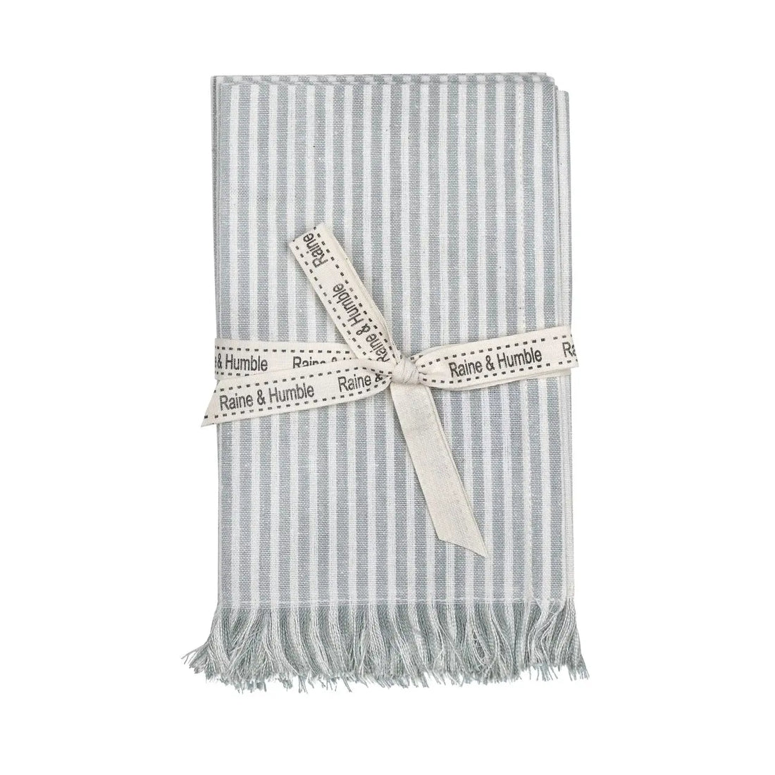 Recycled Cotton Stripe Cloth Napkins - Set of 4