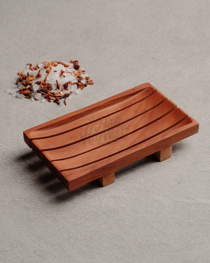Handcrafted Reclaimed Wood Soap Dish - Round, Oval, Rectangle