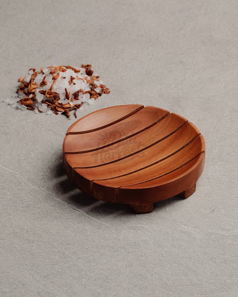 Handcrafted Reclaimed Wood Soap Dish - Round, Oval, Rectangle