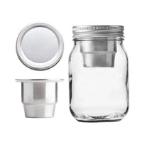 Mason Jar Divider Cup Duo (2) for Salads, Dips, and Snacks (Jar Not Included)