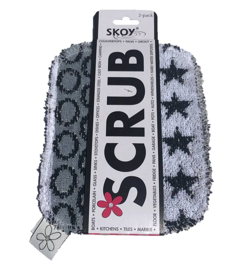 Skoy Scrub (Set of 2) Bright Colors or Black, White, and Gray