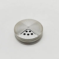 Stainless Steel Bulk Spice Lids for Mason Jars (Set of 4 - Wide Mouth or Regular Mouth)