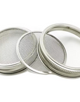 316 Stainless Steel Sprout & Sift Lid for Mason Jars 2 Pack (Wide Mouth)